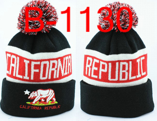 2013 New arrive California republic Beanie hat cap Football beanies cap wool winter knitted caps hats for man and women