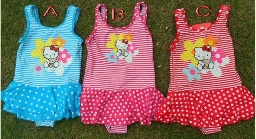 2013 New arrive lovely baby Girl's bikini /Children's Swimming Suits/Girl's One Pieces Swimwear hot selling 5 sizes 3-9y