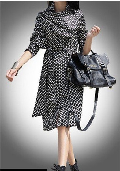 2013 new arrive! new fashion! free shipping! lady's Coats,  women's Trench,double-breasted,printing stars