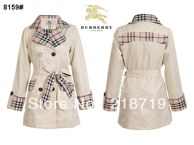 2013 new arrive women bur berrylong sleeve  double breasted trench, women summer autumn outware8159