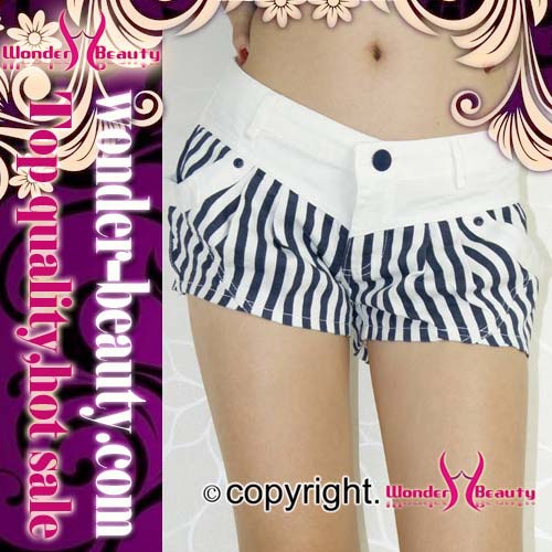 2013 New black-white stripe sexy hot pant