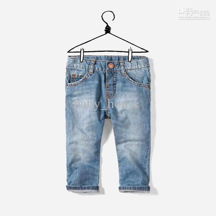 2013  new boys and girls straight mosquito breeding jeans(8pcs/lot)