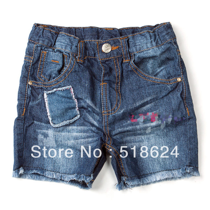2013 new children jeans fashion boys girls denim shorts trousers 1pc retail free shipping