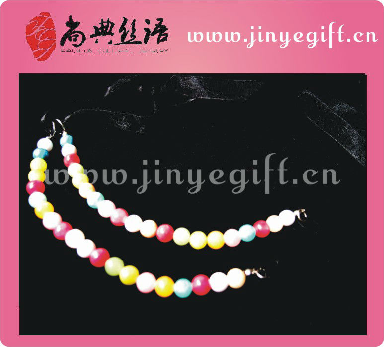 2013 New Custom Ribbon Colourful Jadestone Bra Accessories