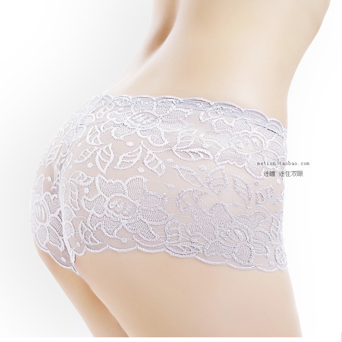 2013 New Design Free Shipping Pure Color Sexy Temptation Plus Size Low-waist Transparent Panties High Elastic Seamless Underwear