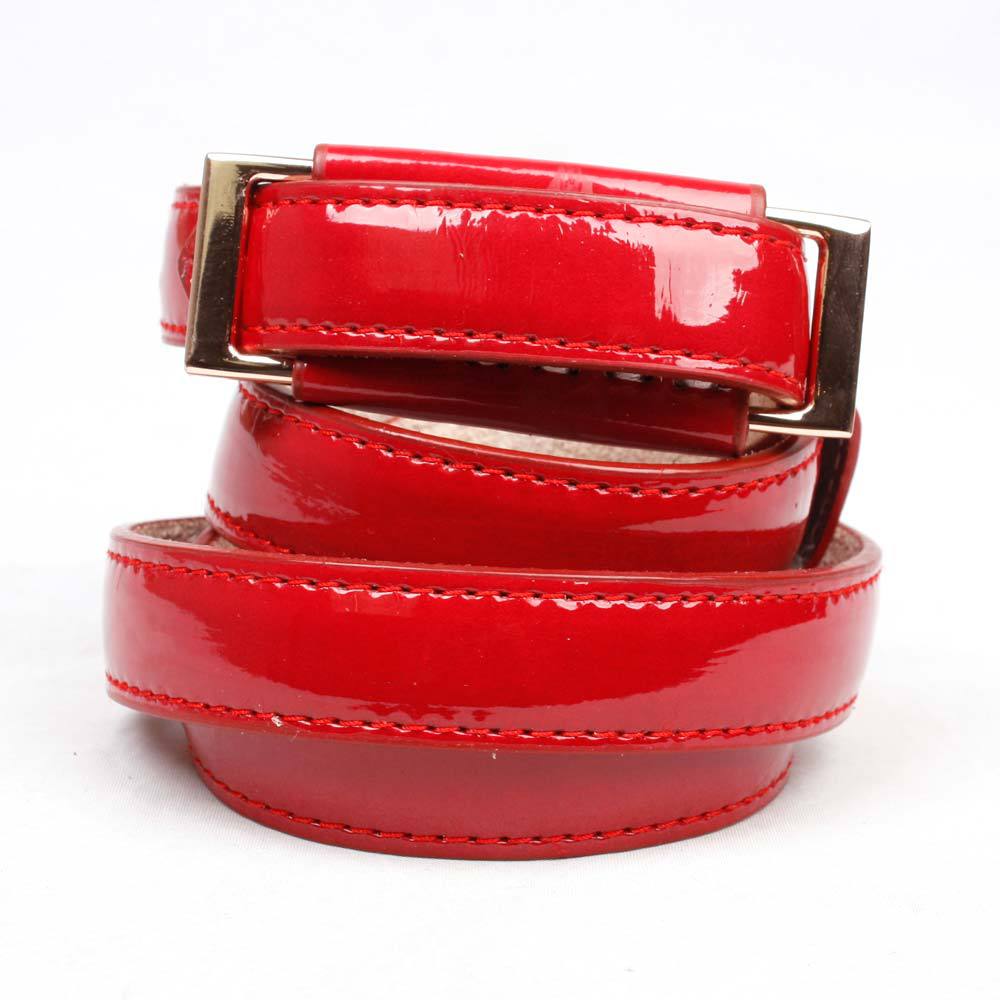 2013 new designer brand Hot-sale imported high-quality  Women Patent Leather Skinny Fashion Belt Many colors bit BT-A116 vb