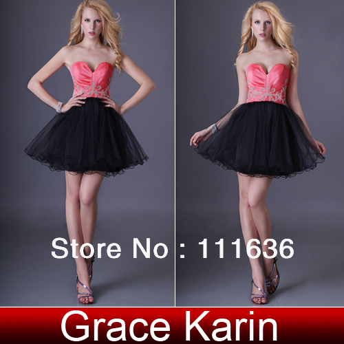 2013 New fashion GK Sexy Elegant Strapless Sweetheart Bridesmaid Party Evening Cocktail Dress 8 Size CL3824 Free Shipping!