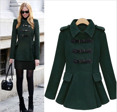 2013 New Fashion Ladies' Jacket Trench Coat Brand Wool Jacket Ladies'  Vintage cape long jacket Free shipping