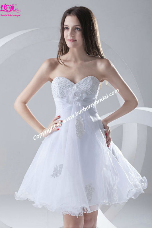 2013 New Fashion Ladies Short Pretty Popular Sweetheart Beads Party Prom Cocktail Gowns Evening Dress