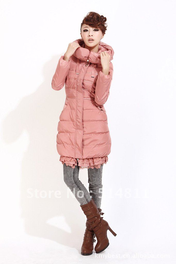 2013 new fashion removable cap double-breasted long Womens down coat  free shoping 002