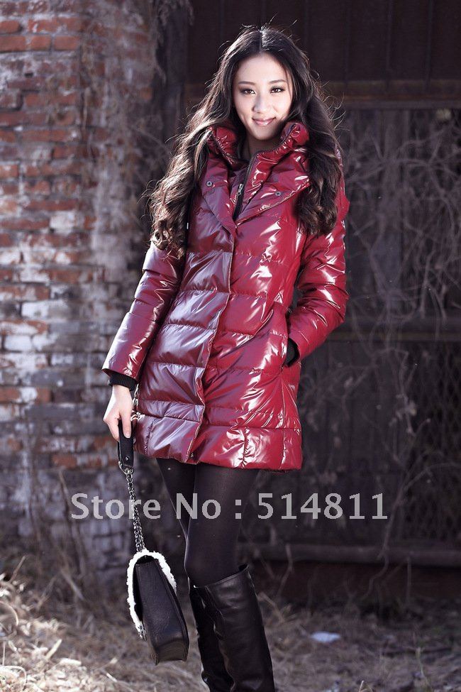 2013 new fashion removable cap double-breasted long Womens down coat  XXL free shoping 007