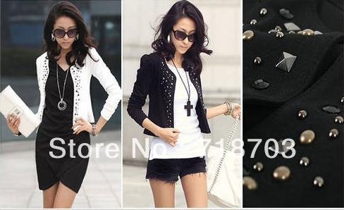 2013 New Fashion Women's Long Sleeve Cotton Casual Shrug Outerwear Coats Jacket