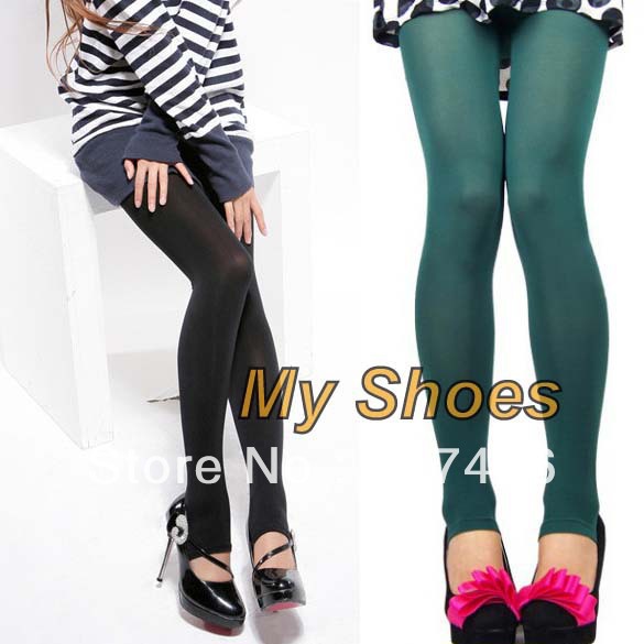 2013 new fashion Women's Opaque Tights Pantyhose 5 Colors Stockings Leggings Black/Grey/Purple/Coffee/Green 3345