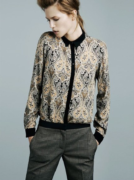 2013 New fashion womens' Sexy Peacock Feather print blouse elegant casual Royal Painting Oil style shirts designer tops brand