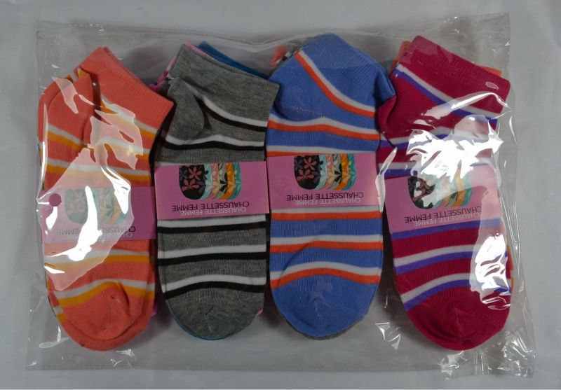 2013 new fation spring cotton women striped ankle socks striped socks 12pairs mix color  wholesale Free Shipping
