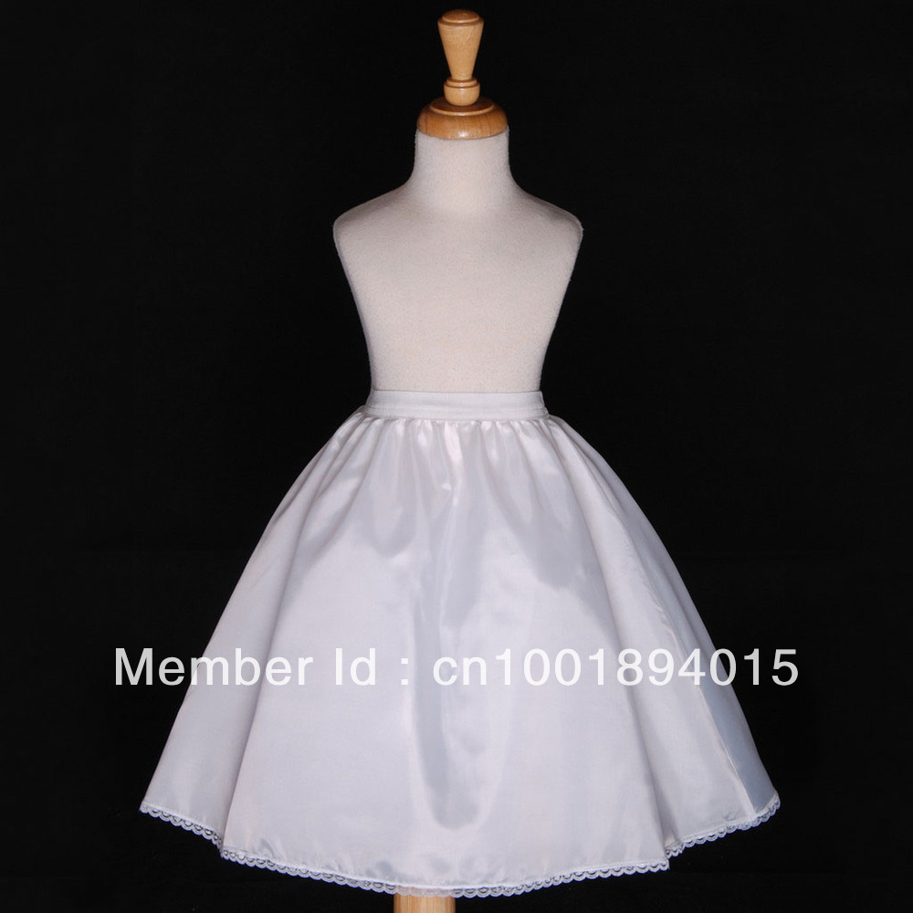 2013 New flower girl Petticoat White Skirt Petticoat Child Teen Children petticoat
