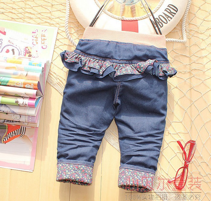 2013 NEW Free shipping Clothing trousers autumn female denim trousers baby jeans child legging spring and autumn pants