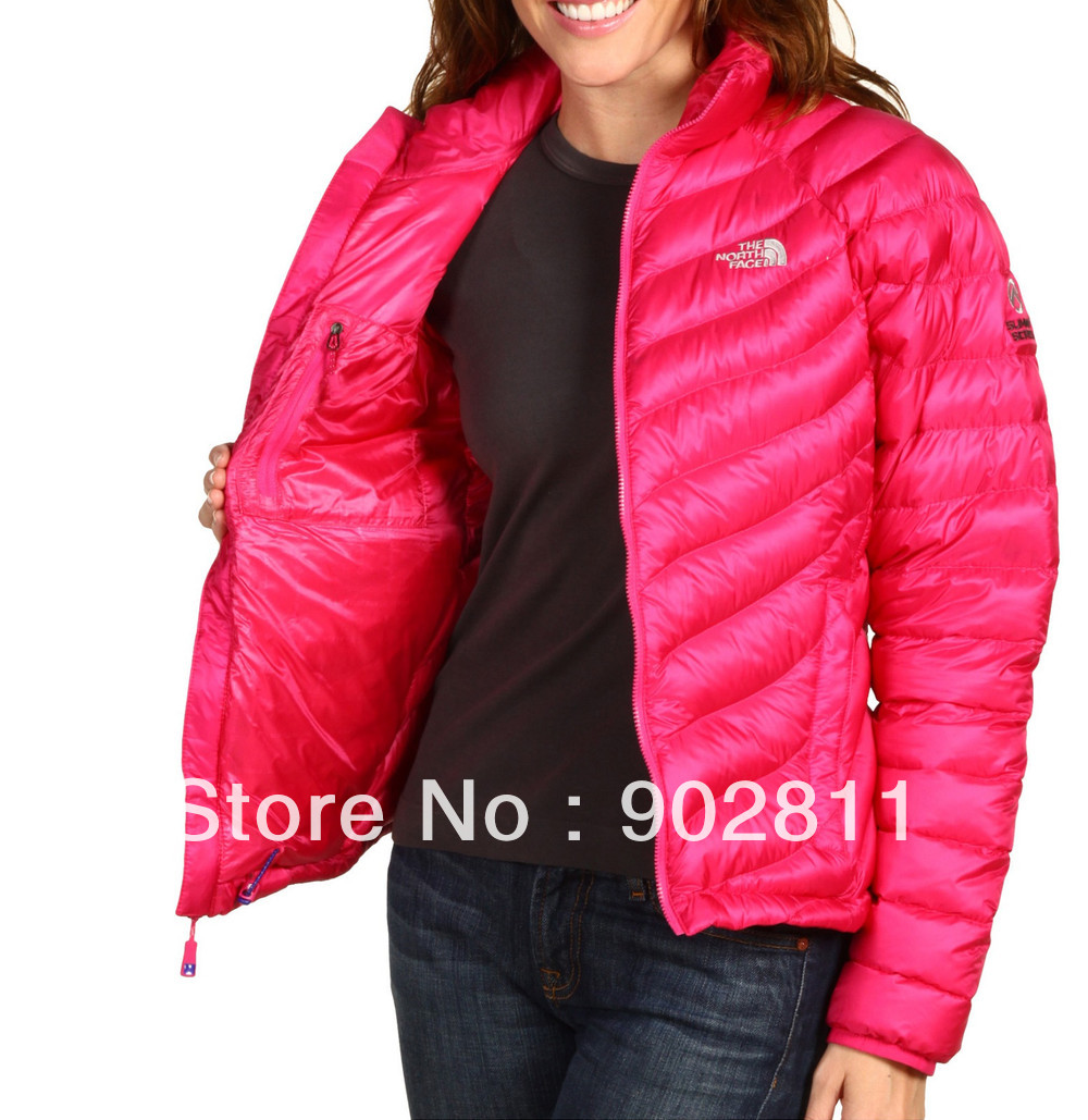 2013 new  free shipping holiday sale womens NORTHING THUNDER down JACKET FACEING pink 800 fill down S-XXL