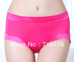 2013 New Free shipping women's plus size sexy underwear bamboo fibre panties 100% cotton breathable women's underwear