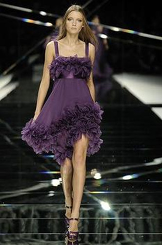 2013 New  Glamorous Fashion Spaghetti Stretch satin Organza   short    Celebrity Dresses