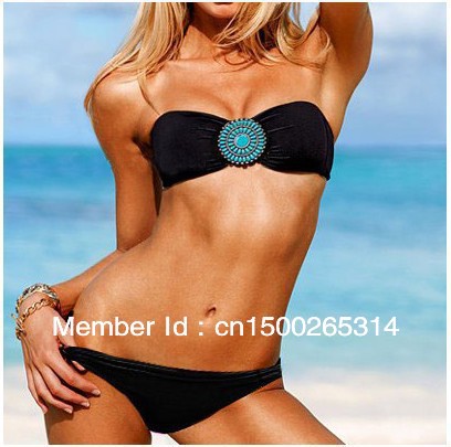 2013 new hot sale Women VS Sexy stars printed Bikini bathing suit Swimwear Swimsuit  in SIZE XS S M  #BF1215 free shipping