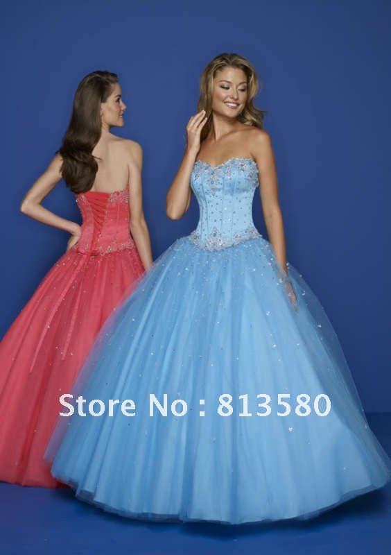 2013 New Hot Selling 100% Guaranteed Beading Applique Sweetheart Princess Stunning Bridal Ball Gown Quinceanera Dresses Discount