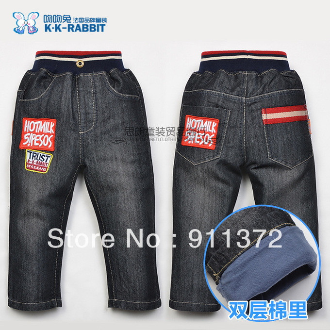2013 new KKRABBIT spring models children's clothing children jeans boys 'and girls' pants SL1361
