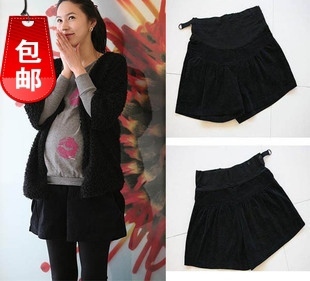 2013 new maternity shorts leisure joker corduroy pants/belly free shipping