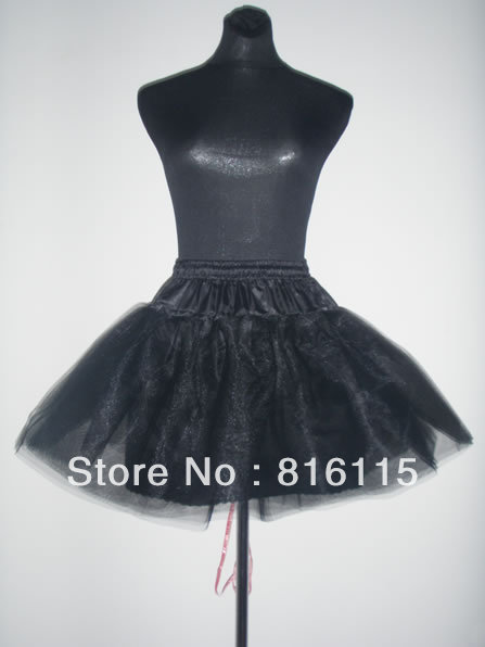 2013 new products fashion beautiful  black organza mini petticoat