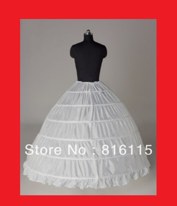 2013 new products fashion beautiful white six-layer big petticoat