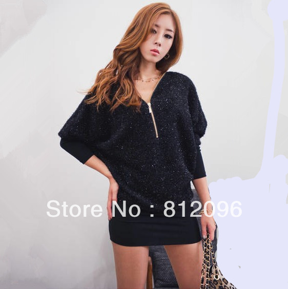 2013 new Promotions hot trendy cozy fashion women clothes casual sexy dress Bat sleeve package hip summer loose big yards