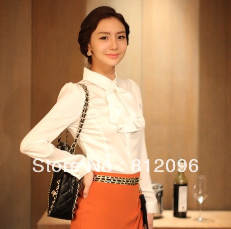 2013 new Promotions hot trendy cozy women blouse shirts jacket T-shirt Fashion Satin silk primer Slim version installed wear