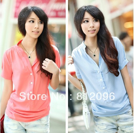 2013 new Promotions hot trendy cozy women blouse shirts jacket T-shirt Fashion Temperament leisure spinning chiffon