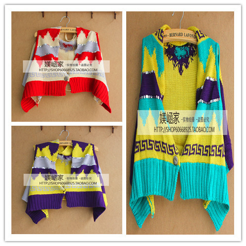 2013 new  Sleeveless shoulder cape coat vintage national trend loose women's fashion for women