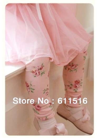 2013 New Spring Boots Leggings ,100% cotton Super Quality Girl`s Flower Printing Pants,Free Shipping 5 piece /lot
