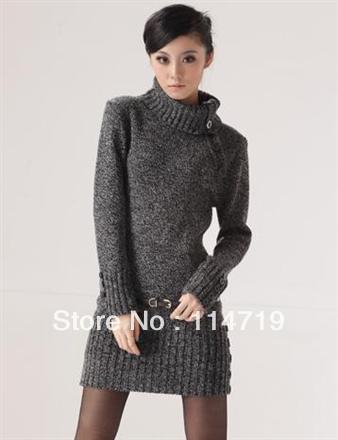 2013 NEW Spring Hot-selling Fashion Women's Ladies Cothing charming pullover slim turtleneck long sleeve length sweater knitwear