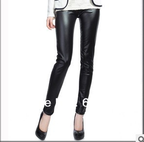 2013 new spring nine Leggings slim slim single Leather Leggings
