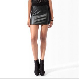 2013  new style formal OL Leather skirt Occupation skirts Free shipping