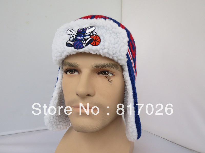 2013 New Style, Free Shipping, Hornets, Heats, Lakers, Bulls, Celtics team Trapper with dog ear flaps! Lei Feng Cap