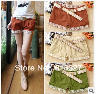 2013 new summer fashion lace casual women shorts