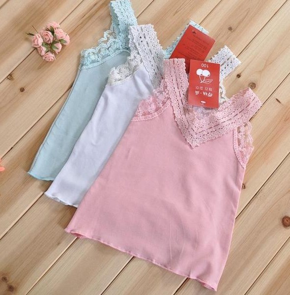 2013 New summer The camisole children baby cotton halter top 5pcs/lot XH-13