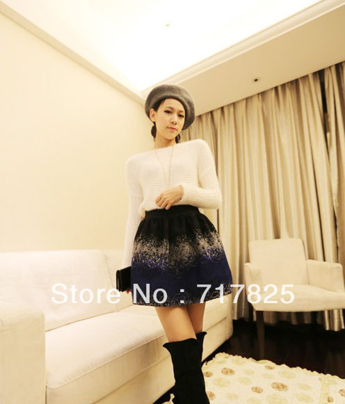 2013 New Top Novelty Causal Skirt With Print