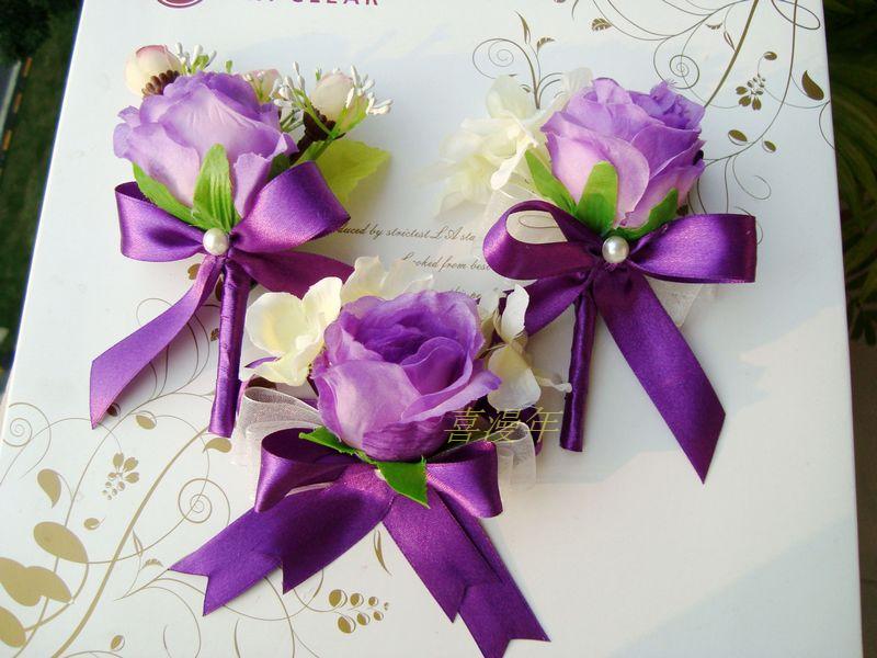 2013 New Wedding hand flower  wrist  Wholesale Prom corsage Wrist corsage Wrist Flower in Wedding Decoration