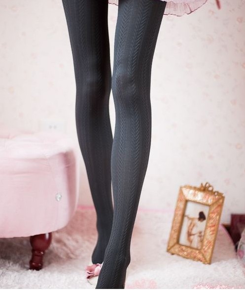 2013 new wheat was thin vertical stripes pantyhose colored velvet pantyhose