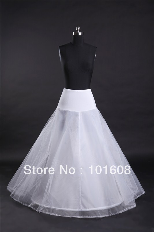 2013 New white  wedding gown petticoat  free waistband P-09
