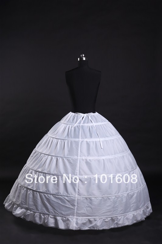 2013 New white  wedding gown petticoat  free waistband P-10