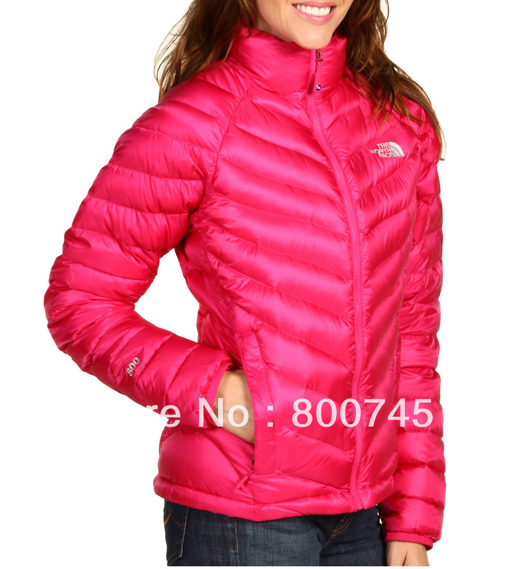 2013 new WINTERJACKET free shipping NORTHING  holiday sale womensTHUNDER down JACKET  FACEING pink 800 fill down