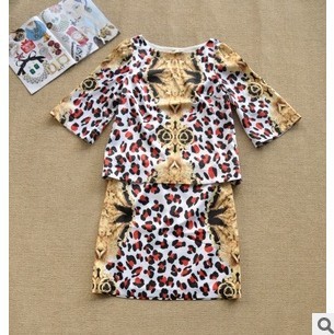 2013 NEWEST Europe style noble blouse and skirt per set, skirts blouses,S M L,free shipping