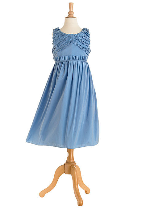 2013 newest hot sale custom made A-line floor-length chiffon lovely  little flower girl dress