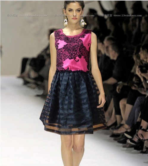 2013 newest noble cute ball gown dress,fashionable summer slim dress,organza vest dress ,S-L free shipping